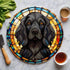 Cocker Spaniel Black Glass Suncatcher Worktop Saver